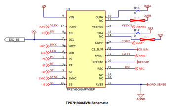 原理图 - Texas Instruments TPS7H500xEVM评估模块